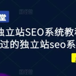 Google独立站SEO系统教程
